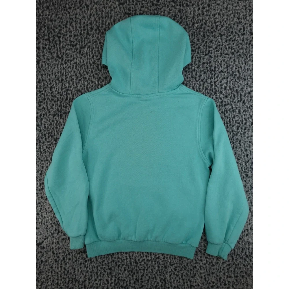 Nike Hoodie Boys Large L Teal Green Good Graphic Logo‎ Pullover FD2988-300